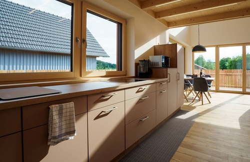 Schoensee Ski Chalet | Chalet Stückberg with spacious terrace and heated outdoor whirlpool