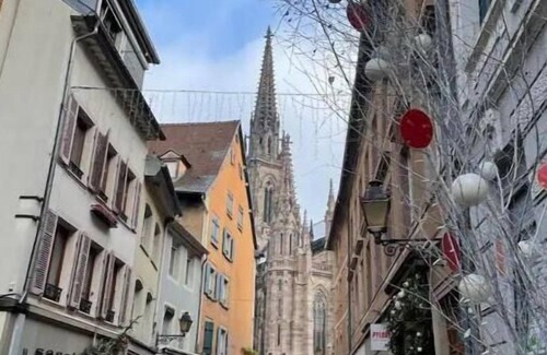Mulhouse Apartment | Chambre king size - Art & Jacuzzi