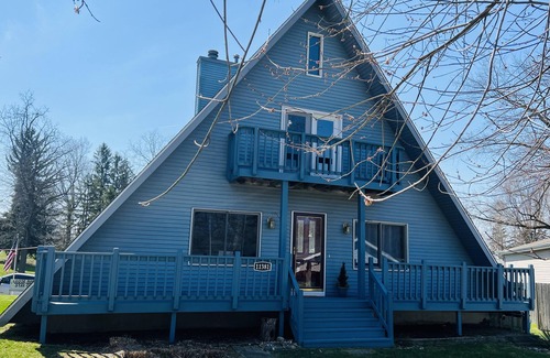 Enchanted Hills House | Channel Front A-frame Retreat