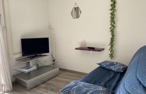 Balaruc-les-Bains Apartment | Charmant T1 climatisé avec wifi, proche thermes et commerces, balcon, 2 étoiles, Balaruc-les-Bains - FR-1-553-35