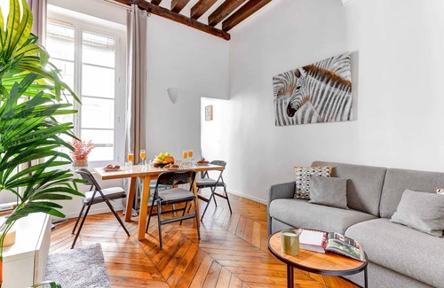 Les Halles Apartment | Charming 1BR by Centre Pompidou - Sleeps 4
