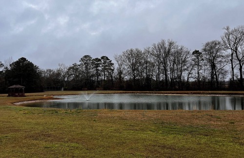 Lydia Apartment | Charming 2-bedroom apartment MINUTES from Darlington Raceway with pond views