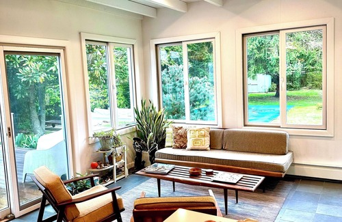 Bellport House | Charming 2-bedroom house with heated salt water pool, AC in lovely Bellport