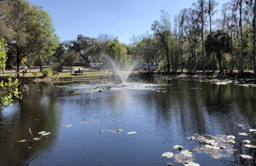 Lake Wales Cabin | Charming 2BR/1BA Cabin at Lakeside Resort