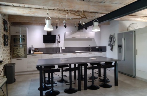Cardet House | Charming barn renovated workshop style . Heated swimming pool