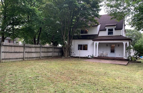 Jamestown House | Charming Cottage w/Fireplace, Fenced Yard & Basement Game Room!