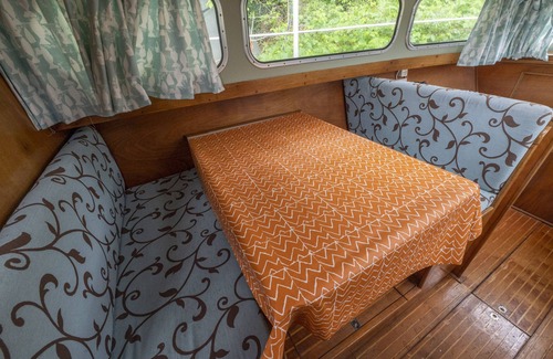 Five Oak Green Boat Rental | Charming Dutch Steel Cruiser Boat on the River Medway in the Garden of England