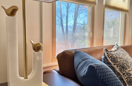 Lake Junaluska House | Charming Historic 1915 home fireplace, grill, & firepit near lake walking trail.