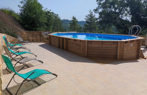 Saint-Cybranet House | Charming house for 12 people, 15 minutes from Sarlat, heated above-ground pool