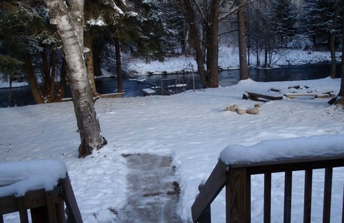 Wolverine House | Charming lodge like cabin on trout stream great for kayaking and near ORV trails