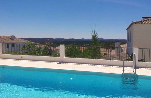 Higuera de la Sierra Villa | charming rustic house in development with pool. Perfect for family