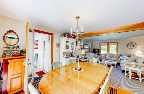 Eastham House | Charming retreat near the ocean with W/D, games, & trails