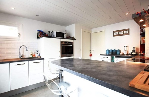 Les Portes-en-Re House | Charming Village Center Home with Fireplace and Modern Kitchen