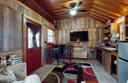 Ledbetter Cabin | Charming water-view cabin with kitchenette, streaming, patio, partial AC, & WiFi