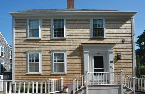 Nantucket Town House | Charming White Unit - King Bed and Private Bath