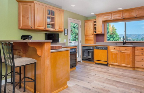 Country Club House | Cheerful Escape: Mountain Views, Fully Fenced, Game Room, Firepit, BBQ, & Office