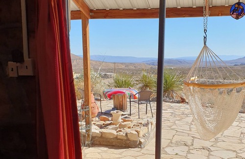 Alpine Cabin | Cheerful Rock Cabin on Terlingua Ranch