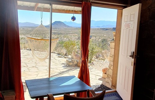 Alpine Cabin | Cheerful Rock Cabin on Terlingua Ranch