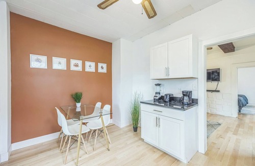 Easthampton Apartment | Chic Downtown Retreat Furnished 2-Bedroom with Trail Access & Outdoor Oasis