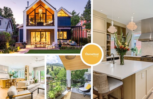 Lower Arapahoe House | Chic Home with Lush Garden & Mountain Views, Steps to Downtown & CU