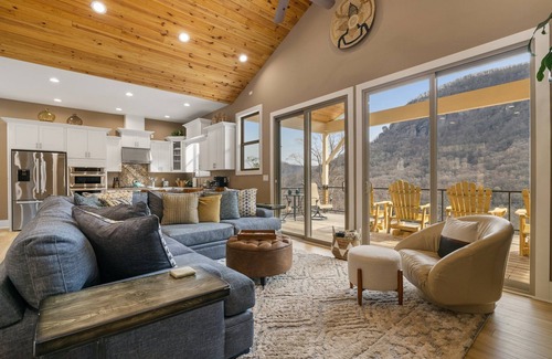 Chimney Rock House | Chimney Rock on Stilts By CM | Epic Views, Hot Tub & Dogs Welcome!