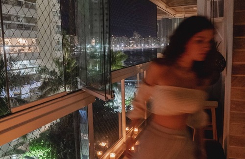 Litoral de Sao Paulo Apartment | Churrasqueira na Varanda e Vista Para o Mar! Lindo no Guarujá, Astúrias