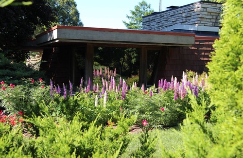 Mount Horeb Cottage | Clarance Gonstead Guest Cottage, Prairie Style, Stone & Tide Water Cypress