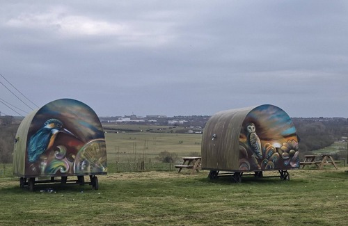 Bulford RV Rental | Classic Tipi with county view