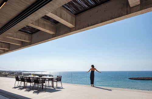 Kalathas Villa | Coastal Villa Defined by Detail & Sleek Simplicity by etouri