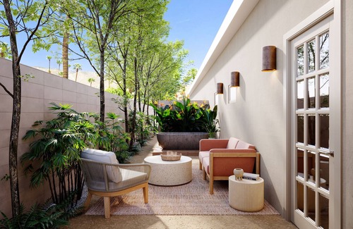 Uptown Design District Hotel | Cold Plunge Suite with Patio