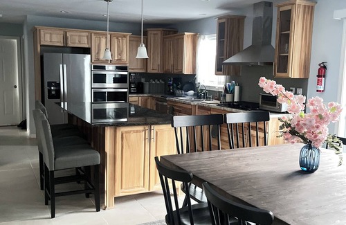 Gilford House | Comfortable House w/Private Gym + back Deck