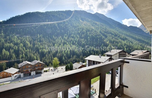 Grimentz Apartment | Comfortable studio for 2 to 4 people, living room with 4 beds, kitchen area, bath-WC, balcony, third