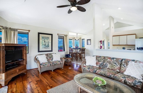 Princeville Villa | Comfortable villa with amazing views of Kauai - beach nearby