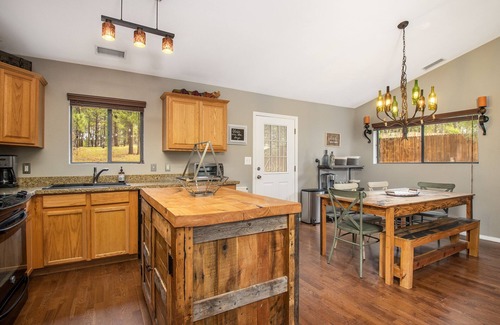 Flagstaff House | Comfy, clean & modern home backing to forest trails & only minutes to downtown!