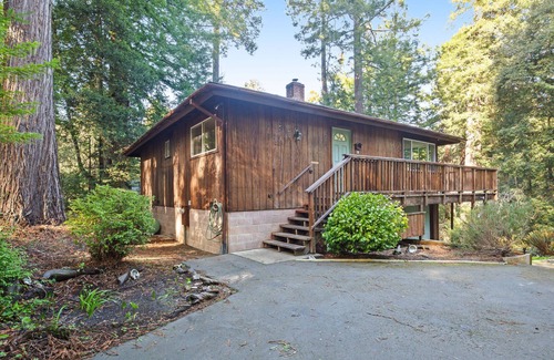 Cleone House | Completely Renovated Home in the Redwoods w/ Large Deck - Near Town/Beaches!