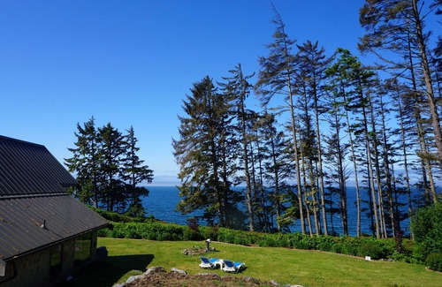 Otter Point Cottage | Contemporary Oceanfront Cottage with Private Beaches, Trails, and Gardens