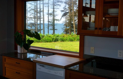 Otter Point Cottage | Contemporary Oceanfront Cottage with Private Beaches, Trails, and Gardens