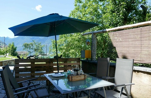 Malvaglia-dagro Apartment | Cosy apartment for 3 people with WIFI, TV and patio