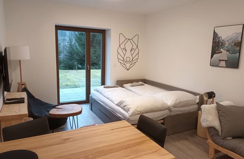 Rokytnice nad Jizerou Apartment | Cosy apartment for 3 people with WIFI, pool, TV, terrace and parking