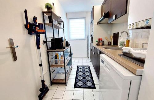 Cergy Apartment | Cosy Home 2 - Spacieux 3 pièces avec parking - 30 min de Paris