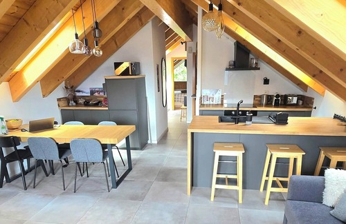 Ovronnaz Apartment | Cosy, panoramic view and direct access to the baths - 3.5 rooms/4 pers.