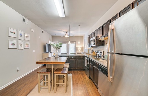 Starkville Condo | Cotton District Condo: Walkable Spot for Game Day!