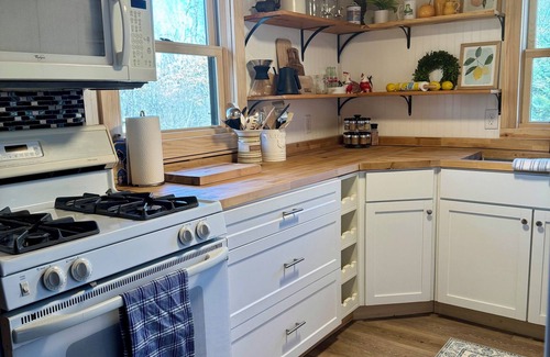 Webb Lake Cabin | Cozy 2 bedroom cabin with fireplace, lake views, steps to sand bottom swimming