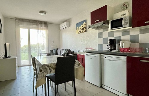 Argeles-sur-Mer Apartment | Cozy 2-Room Apartment with Pool, Gym, and Parking Near the Sea