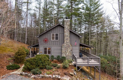 Vilas Cabin | Cozy Cabin - Adorable log cabin near Valle Crucis with picnic table, firepit, & seasonal views!