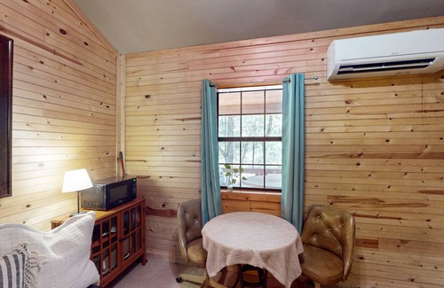 Paige Cabin | Cozy cabin w/covered porch, relaxing hammock & porch swing