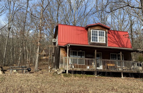 Winslow Cabin | Cozy cabin with beautiful view of the meadow from porch-access to pond & meadow