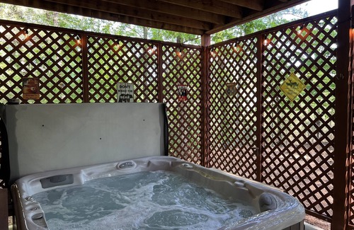 Ellijay Cabin | Cozy Coosawatee Cabin on top of Eagle Mountain with hot tub, fire pit and fun!
