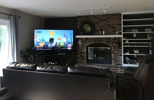 East Bloomington House | Cozy home with fireplace