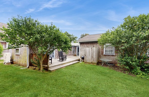 Edgartown Apartment | Cozy in-law suite near Edgartown & the beach with patio, outdoor shower, & AC